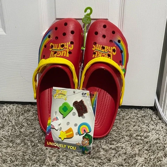 Crocs Unisex Adult Classic Lucky Charms Clogs - Size Men 10/Size Women 12 - NEW Crocs Lucky Charms Cereal Classic Clogs *Limited Edition  main image 3